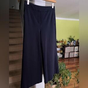 Boden Dark Navy Wide Leg Cropped Culotte Ponte Pants Size 6R